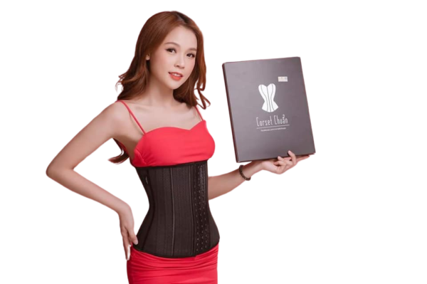 Đai Nịt Bụng Latex Lưới Corset Chuẩn Châu Âu